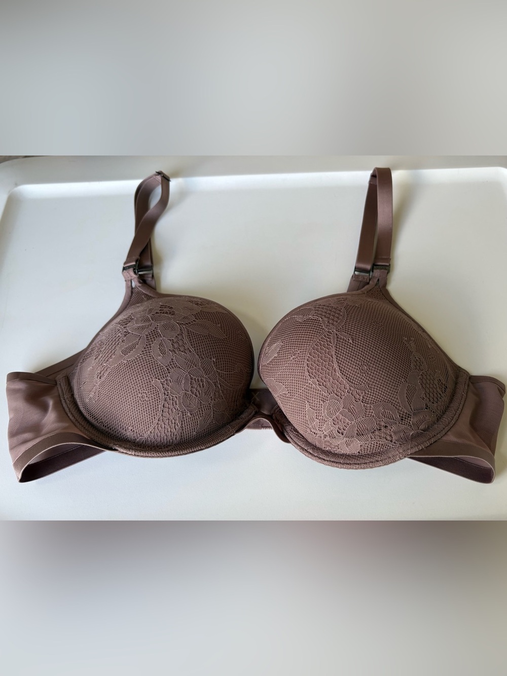 SPANX Lace Overlay pillow cup size 36B in Brown